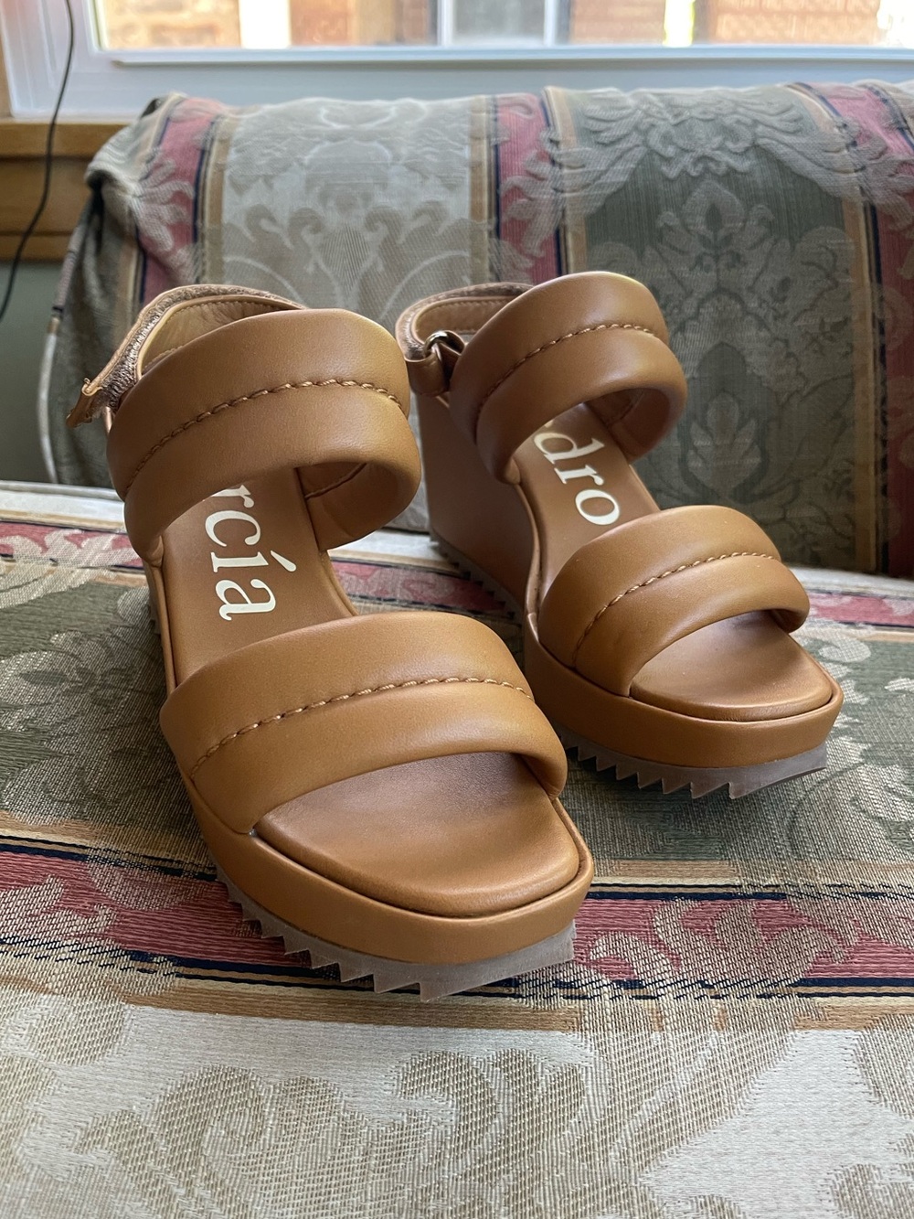 PEDRO GARCIA Fioralba Slingback Platform Wedge Sandal. Size 8 Women N14-21 - Picture 2 of 10
